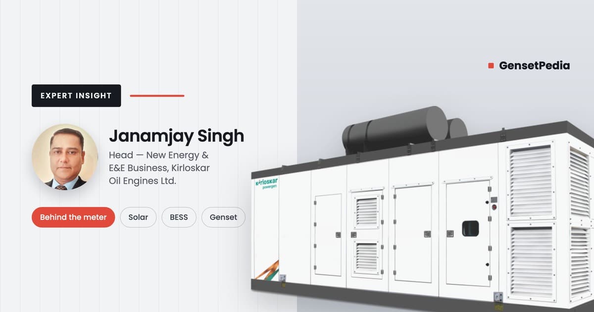 Behind the Meter: Grid, Solar, Storage and Generation on One Indian Site