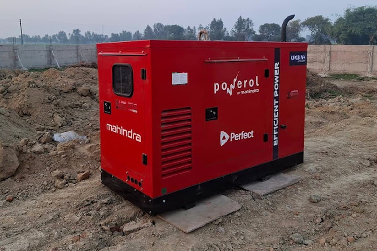 20 kVA Mahindra Powerol genset for a retail fuel station in Fatehpur
